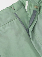 Zegna - Straight-Leg Padded Pleated Silk Trousers - Green
