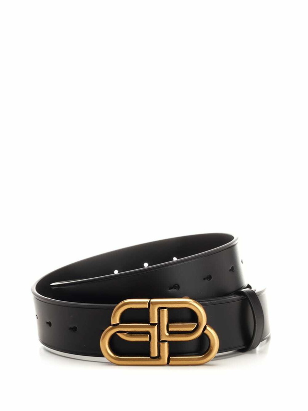 Photo: Balenciaga Black bb Belt