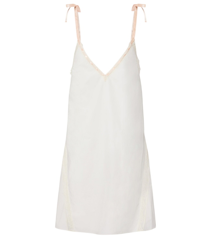 Photo: Posse Alma lace-trimmed cotton minidress