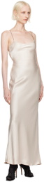 BEC + BRIDGE Beige Allegra Tie Maxi Dress