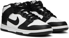 Nike Black & White Dunk Mid Sneakers