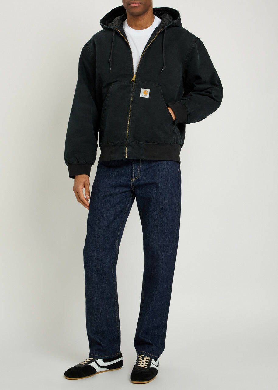 Carhartt Wip Active Quilted Hooded Canvas Jacket Black