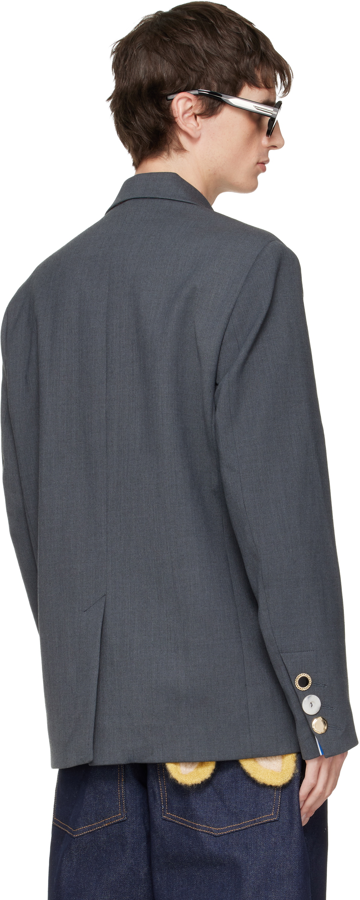 Charles Jeffrey LOVERBOY Gray Edinburgh Blazer