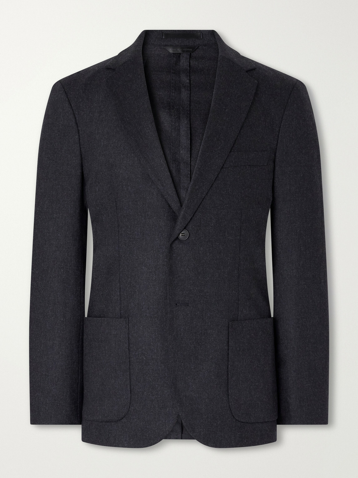 Sunspel - Wool and Cashmere-Blend Flannel Suit Jacket - Gray