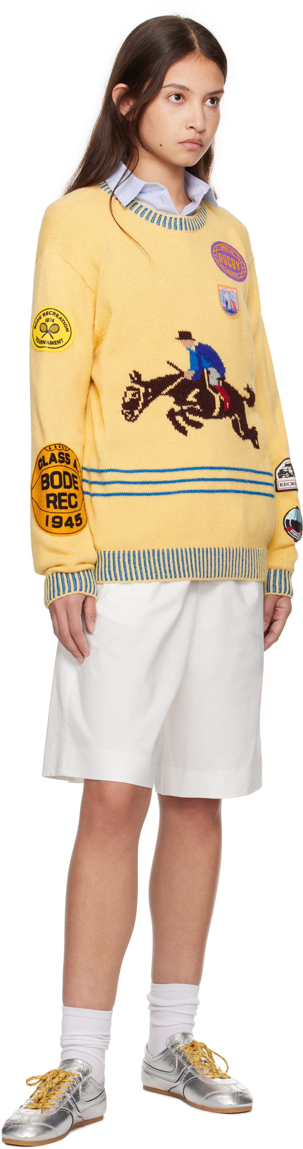 Bode Yellow Jockey Sweater