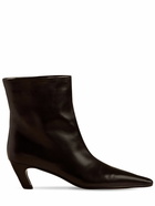 KHAITE - 50mm Arizona Leather Ankle Boots