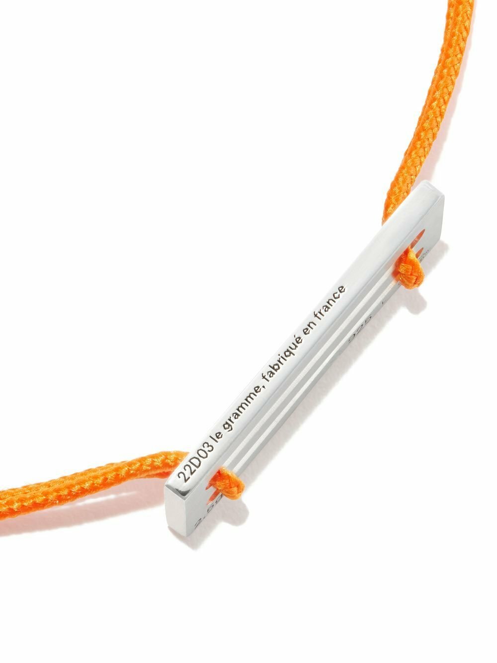 Le Gramme 2,5g Sterling Silver Cord Bracelet