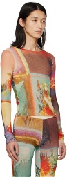 Jean Paul Gaultier Multicolor Scarf Long Sleeve T-Shirt