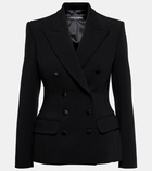 Dolce&Gabbana Double-breasted wool-blend jacket