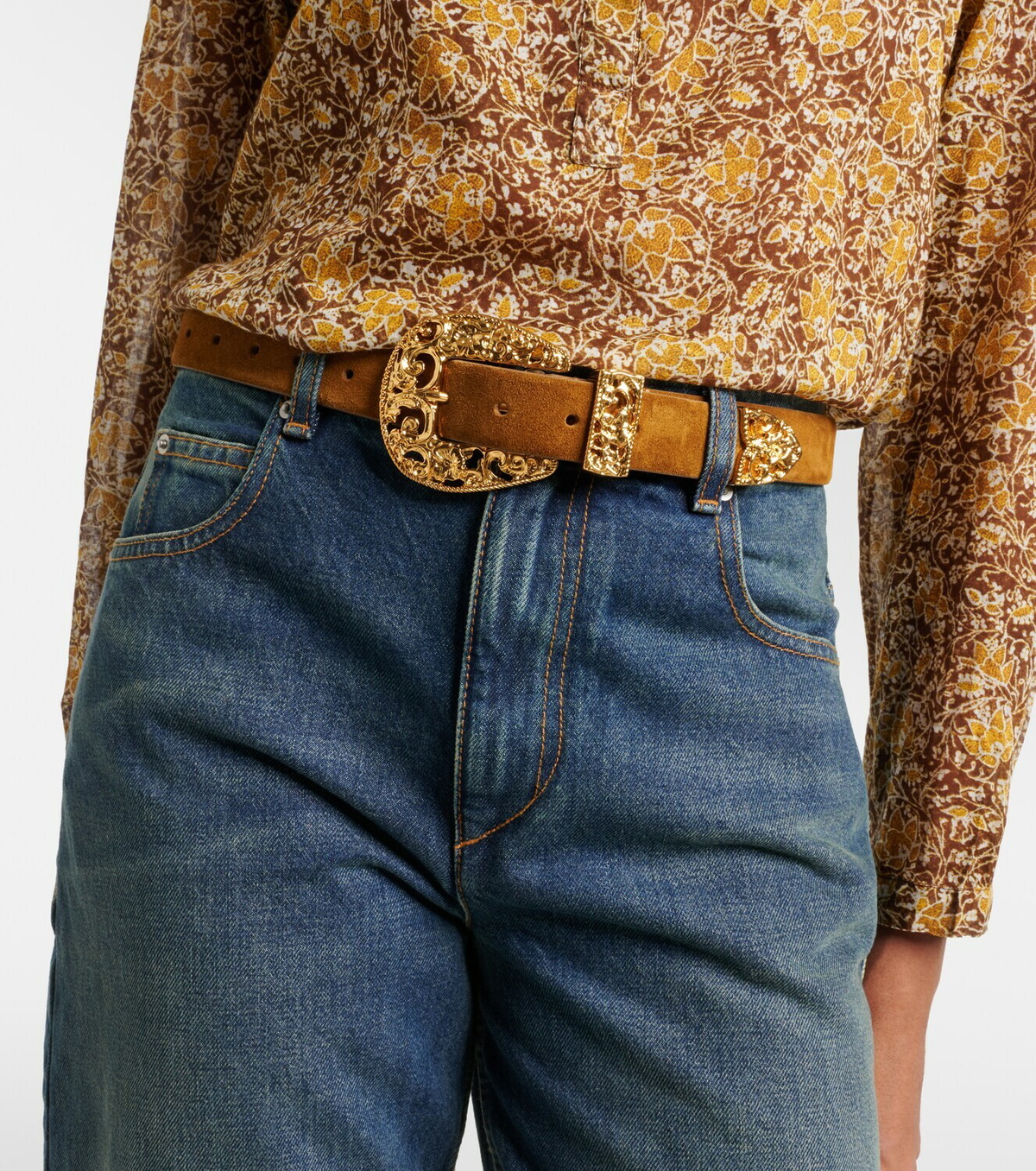 Déhanche Versailles suede belt