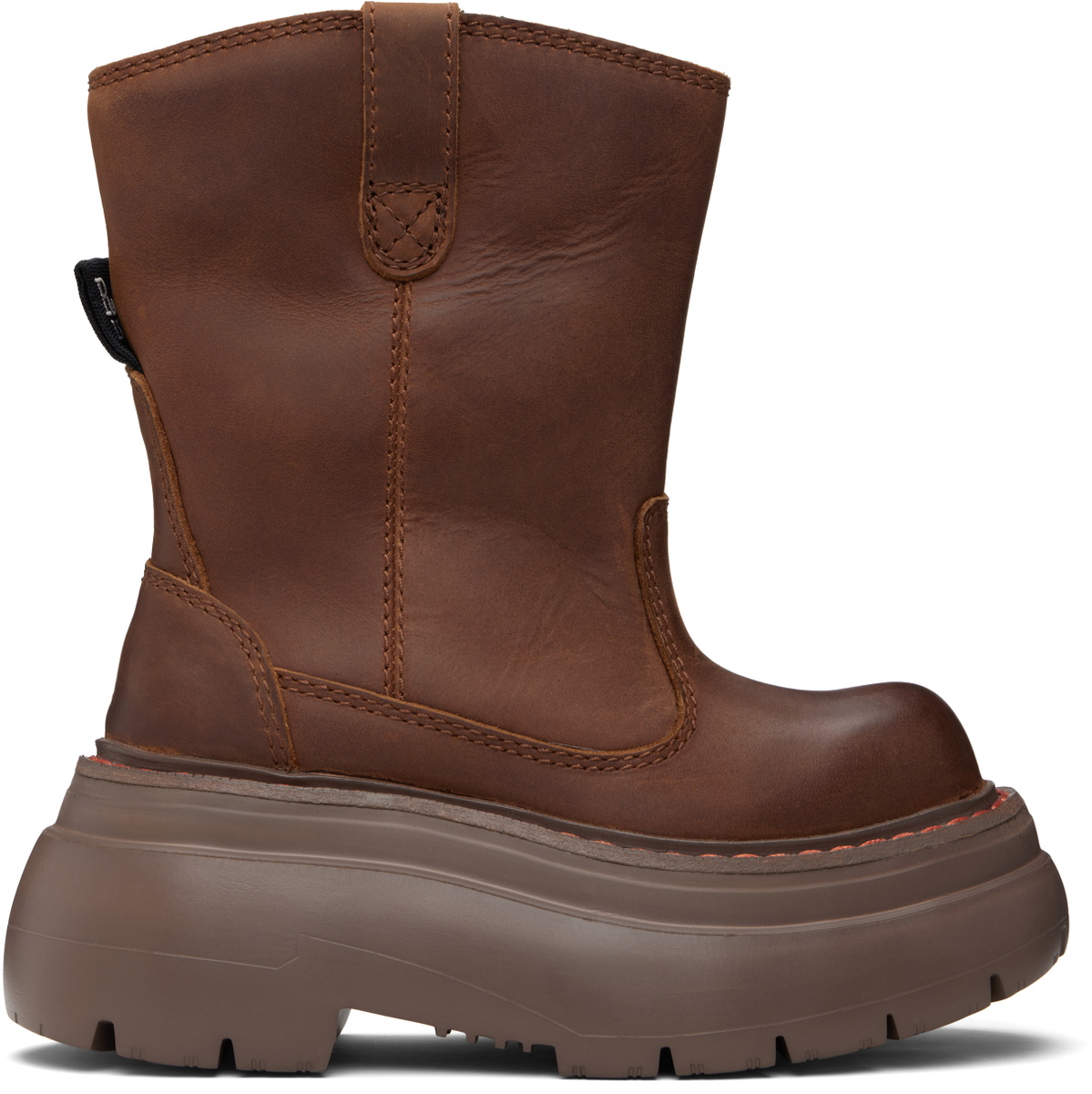 R13 SSENSE Exclusive Brown Chunky Workwear Boots
