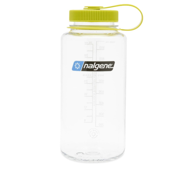 Photo: Nalgene Wide Mouth Tritan Sustain Water Bottle in Clear/Green 
