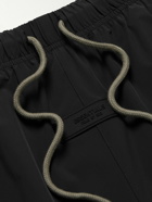 FEAR OF GOD ESSENTIALS - Straight-Leg Logo-Appliquéd Shell Drawstring Shorts - Black