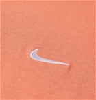Nike - NRG Logo-Embroidered Cotton-Jersey T-Shirt - Orange