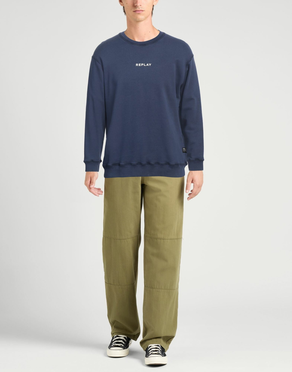 Replay Mens Sweatshirt in Navy