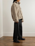 Balenciaga - Oversized Fleece Jacket - Brown