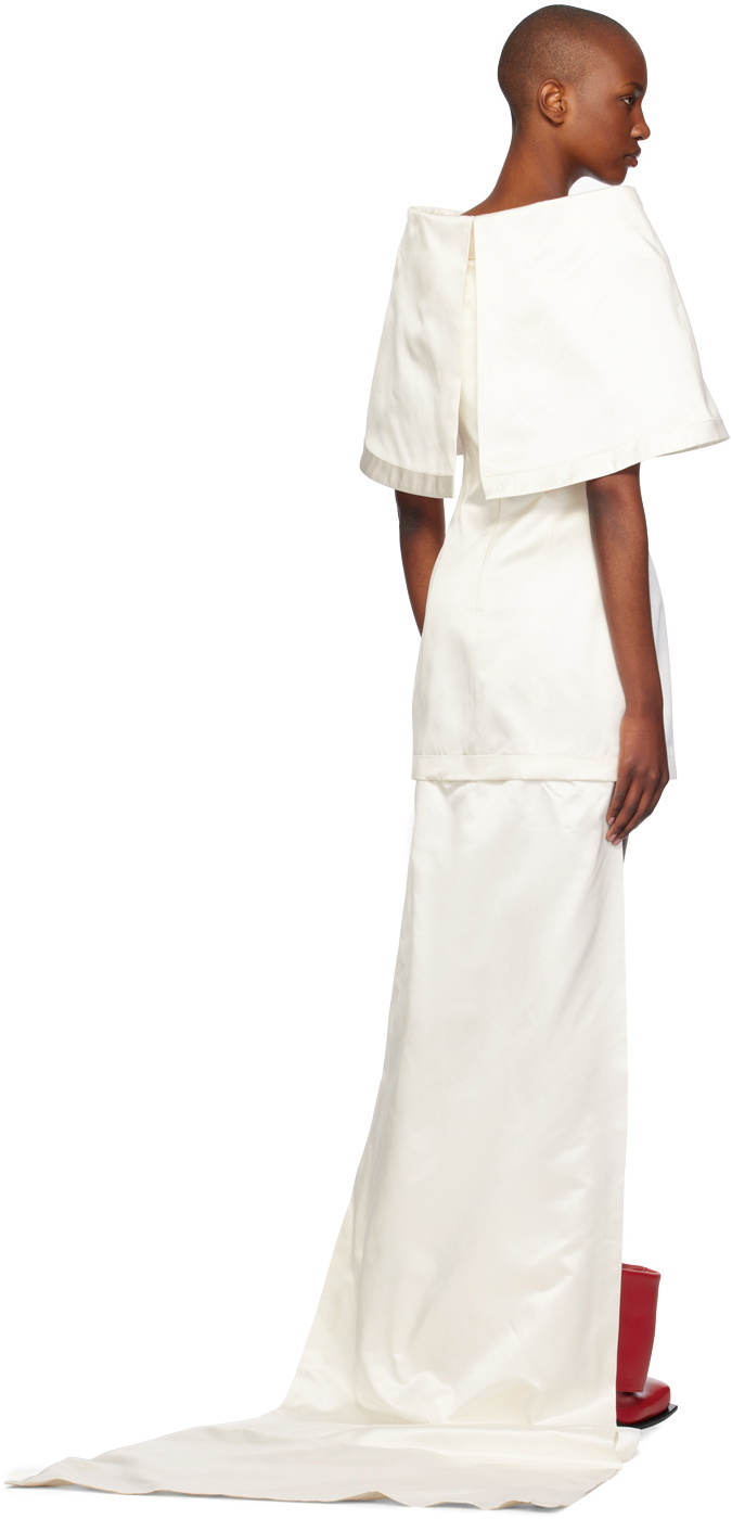 FIDAN NOVRUZOVA White Mimi Bridal Minidress