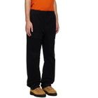 C.P. Company Black Stretch Sateen No Side Seams Lens Cargo Pants