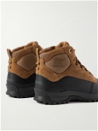 Sorel - Buxton Mesh and Suede-Trimmed Rubber Boots - Brown