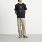 Norse Projects Men's x Daniel Frost Map Master Print T-shirt in Dark Navy