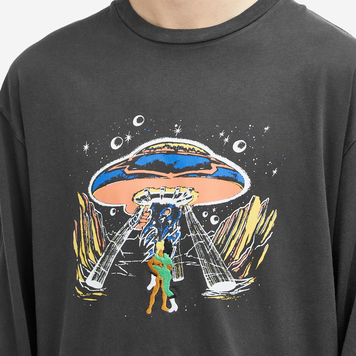 トップス CARNE BOLLENTE Cosmic Caress LONG XL Carne Bollente Men's Cosmic Caress Long Sleeve T-Shirt in