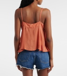 Poupette St Barth Maja ruffled chiffon top