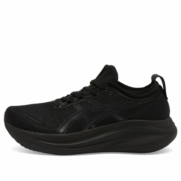 Photo: Asics Running GEL-NIMBUS 27 in Black/Graphite Grey