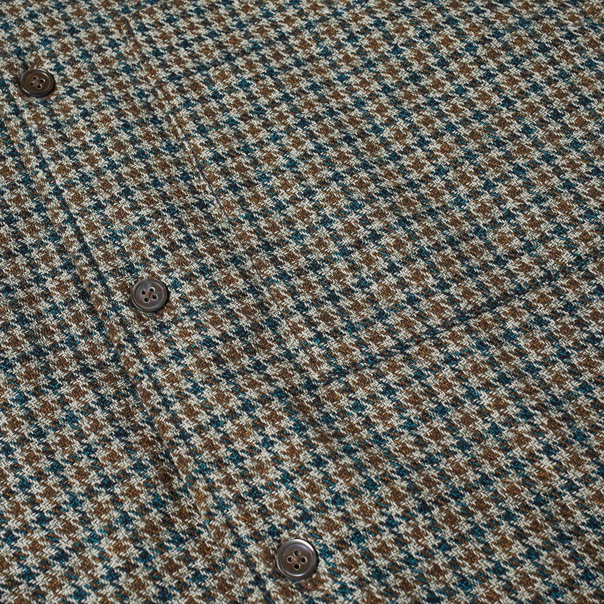 Merely Made Reversible Padded Shirt in Brown Check