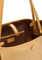 Chloe Clover Logo-embroidered Raffia Tote bag - Brown - One Size