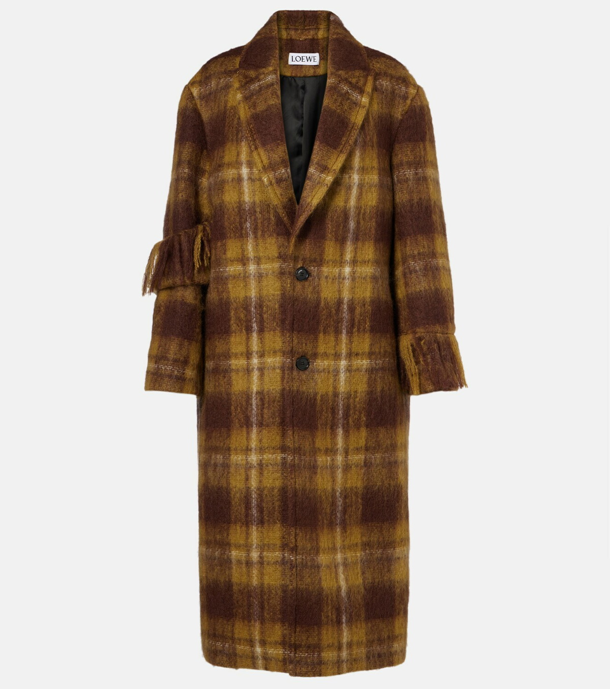 Loewe Fringed mohair and wool coat