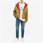 Gucci Men's Reversible Logo Arm Hooded Jacket in Red