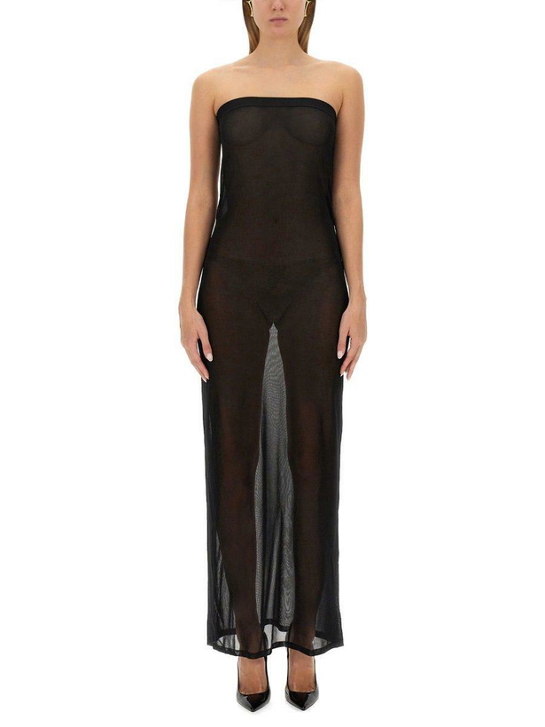 Photo: Saint Laurent Strapless Maxi Dress
