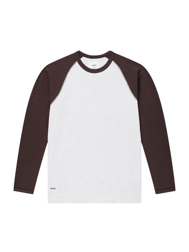 Photo: WTAPS - Ian Logo-Embroidered Cotton-Jersey T-Shirt - Gray