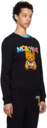 Moschino Black Inflatable Teddy Bear Sweatshirt