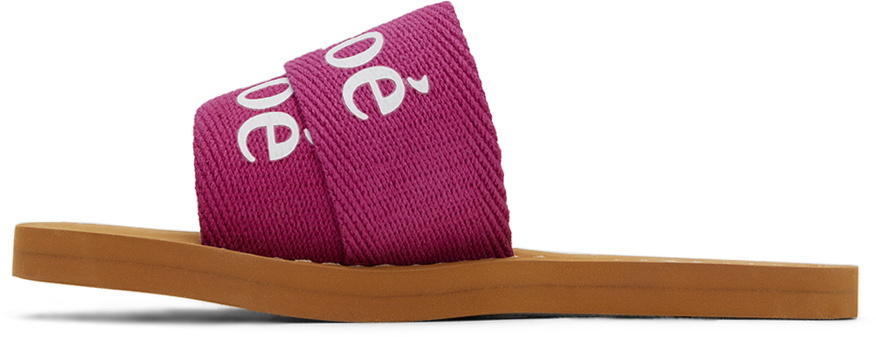 Chloé Kids Pink Printed Sandals
