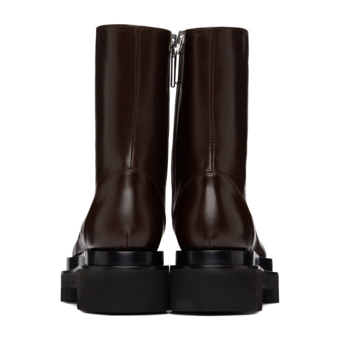 Peter Do Brown Combat Boots Peter Do