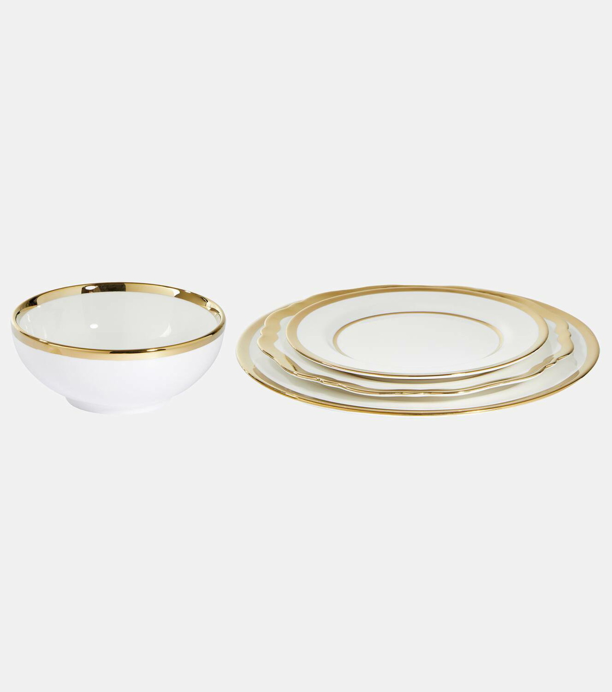 Polspotten Golden Finds plates and bowl set by Jan Wolleswinkel