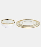 Polspotten Golden Finds plates and bowl set by Jan Wolleswinkel