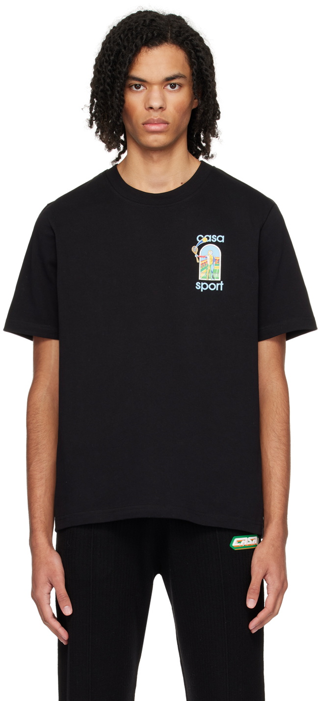 Casablanca Black 'Le Jeu Coloré' T-Shirt Casablanca