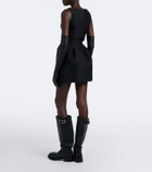 Balenciaga Wool and silk-blend minidress