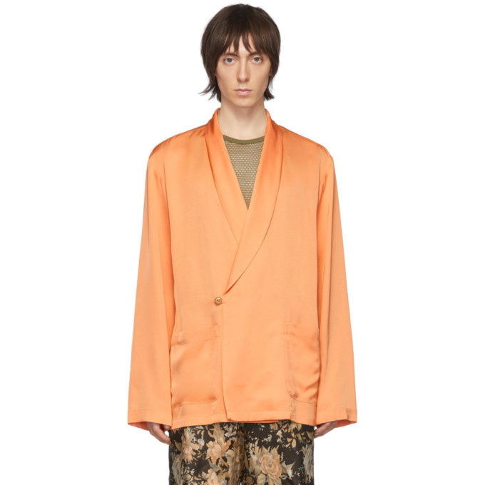 Photo: Dries Van Noten Orange Charles Shirt Blazer