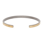 Maison Margiela SSENSE Exclusive Gold and Silver Numbers Bracelet