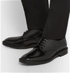Dolce & Gabbana - Embossed Leather Derby Shoes - Black
