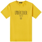 Undercover Men's Logo Text T-Shirt in Yellow