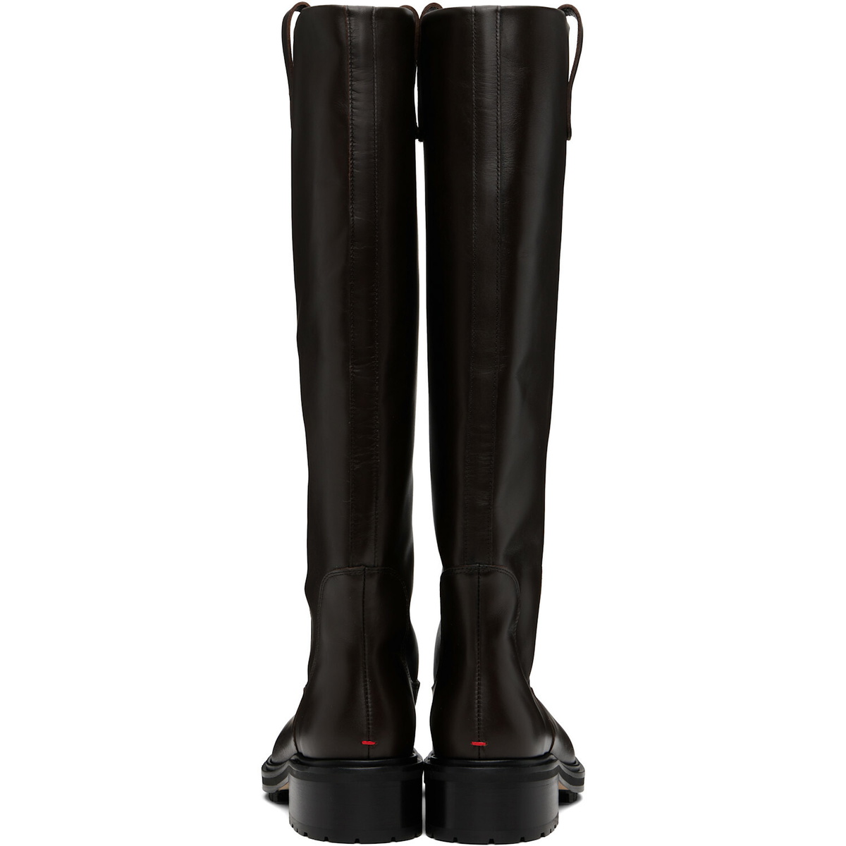 Aeyde Brown Henry Knee-High Boots