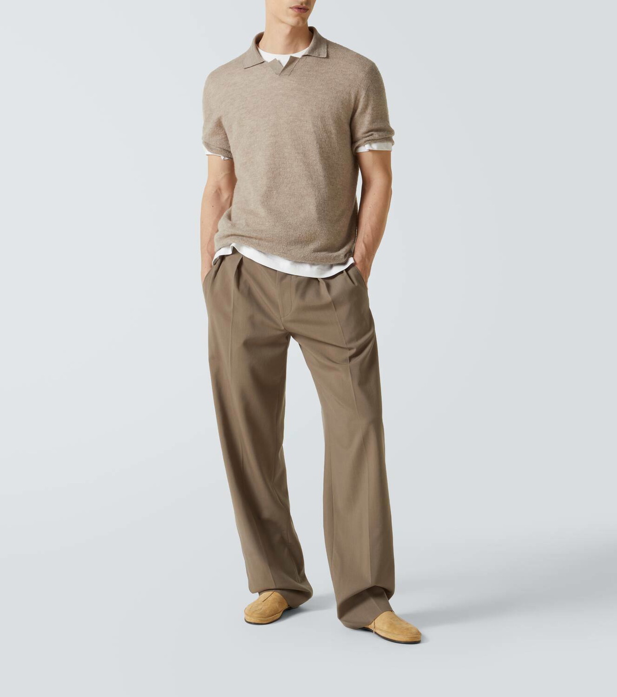 The Row Isao cashmere polo shirt