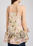 Marques' Almeida Floral-print Chiffon top Multicoloured