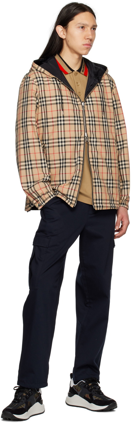 Burberry Beige Zip Reversible Jacket Burberry