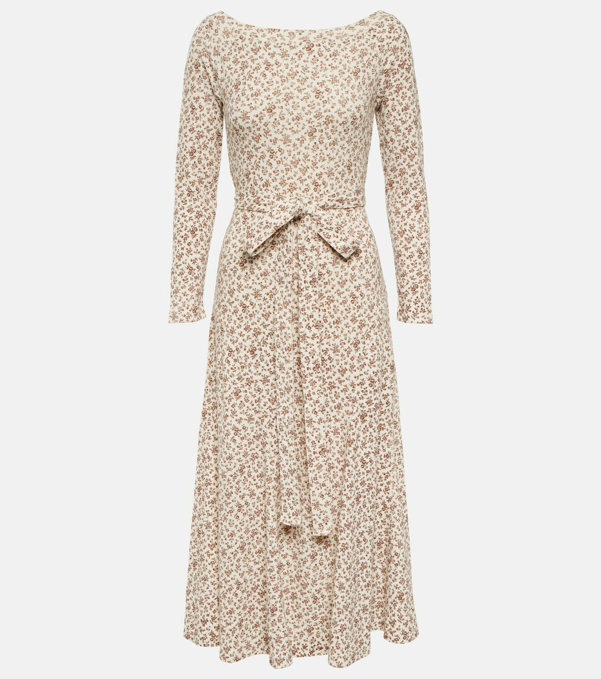 austin floral print midi dress Astra Strapless Floral Satin Midi Dress - US 2