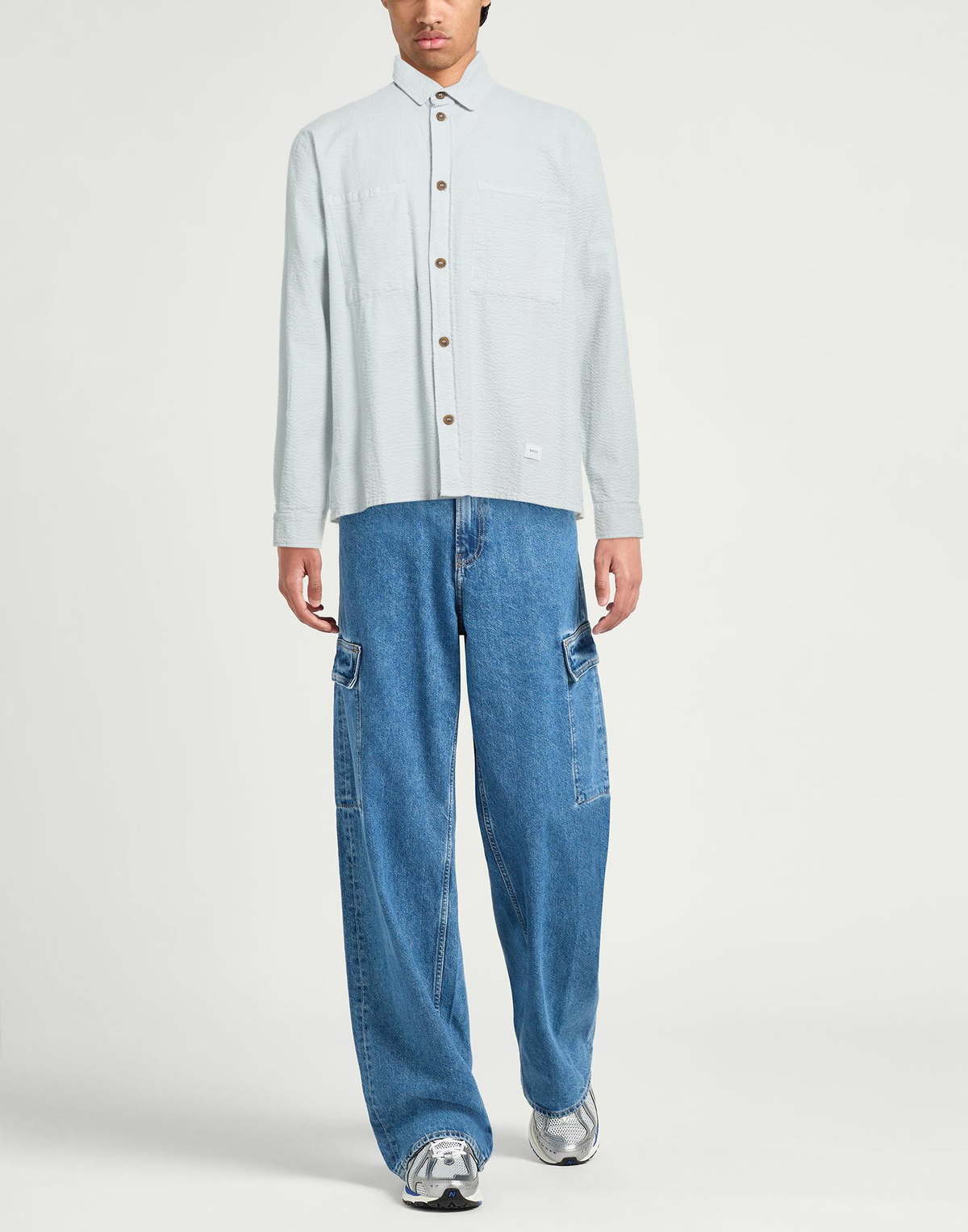 Shoe Mens Shirt Light in Grey